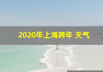 2020年上海跨年 天气